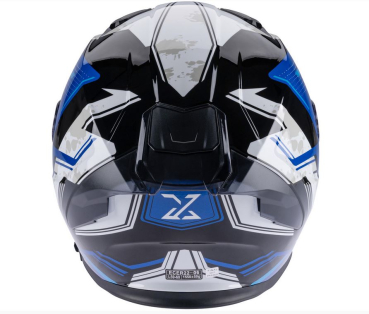 Integralhelm "Stinger R1" - SPEC-X - blau/schwarz/weiß